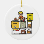 Zuhause Brewing Keramik Ornament (Hinten)