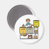 Zuhause Brewing Magnet (Vorderseite/Rückseite)