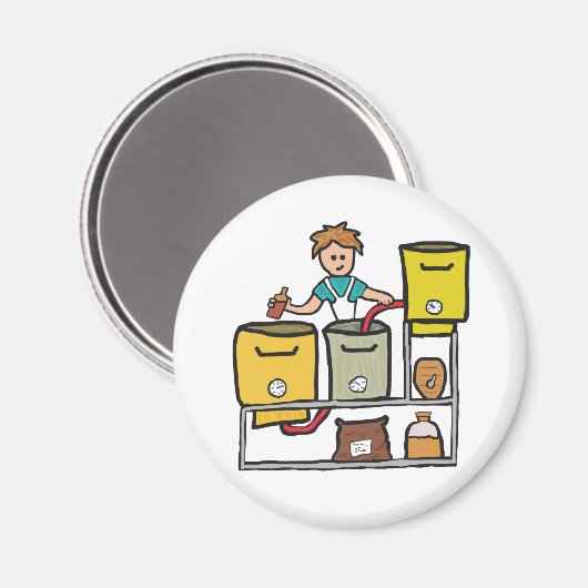 Zuhause Brewing Magnet (Vorderseite/Rückseite)