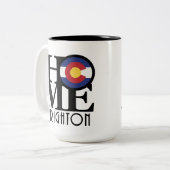 ZUHAUSE Brighton Colorado 15oz Zweifarbige Tasse (Vorderseite Links)