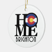 ZUHAUSE Brighton Colorado Keramik Ornament (Links)
