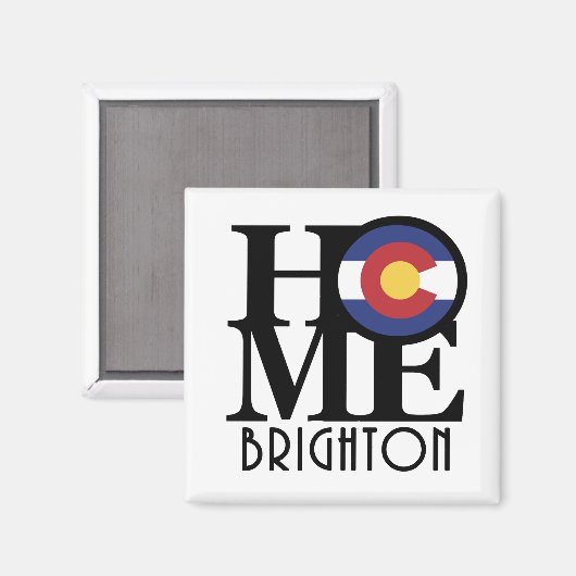 ZUHAUSE Brighton Colorado Magnet (Vorderseite/Rückseite)