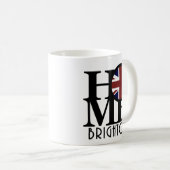 ZUHAUSE Brighton England 11oz Kaffeetasse (VorderseiteRechts)