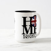 ZUHAUSE Brighton England 15oz Zweifarbige Tasse (VorderseiteRechts)
