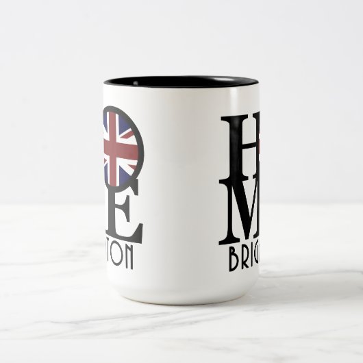 ZUHAUSE Brighton England 15oz Zweifarbige Tasse (Mittel)