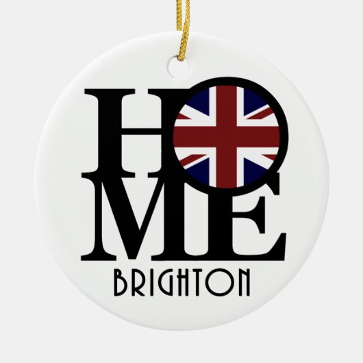 ZUHAUSE Brighton England Keramik Ornament (Vorne)