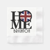 ZUHAUSE Brighton England Serviette (Vorderseite)