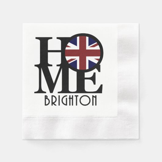 ZUHAUSE Brighton England Serviette (Vorderseite)