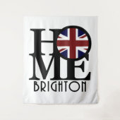 ZUHAUSE Brighton England Wandteppich (Vorderseite)