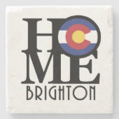ZUHAUSE Brighton Steinuntersetzer (Vorderseite)