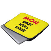 Zuhause bringen - JETZT Laptopschutzhülle (Vorne Knopf)