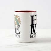 ZUHAUSE Broken Arrow 15oz Zweifarbige Tasse (Mittel)