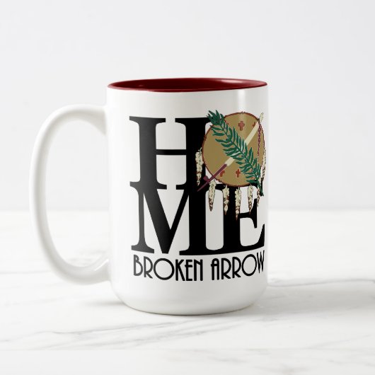 ZUHAUSE Broken Arrow 15oz Zweifarbige Tasse (Links)