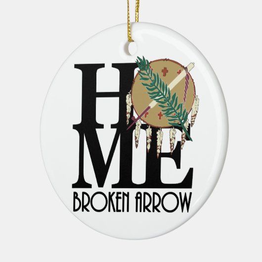 ZUHAUSE Broken Arrow Oklahoma Keramik Ornament (Links)