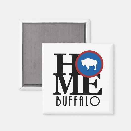ZUHAUSE Buffalo Magnet (Vorderseite/Rückseite)