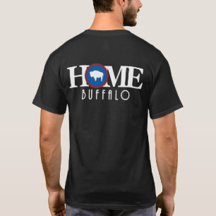 ZUHAUSE Buffalo Wyoming (rückseitiger Aufdruck) T-Shirt