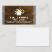 Zuhause Build-Konstruktionstools | Holz | Stahl Visitenkarte (Vorne/Hinten)