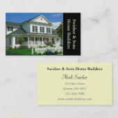 Zuhause Builder Visitenkarte (Vorne/Hinten)