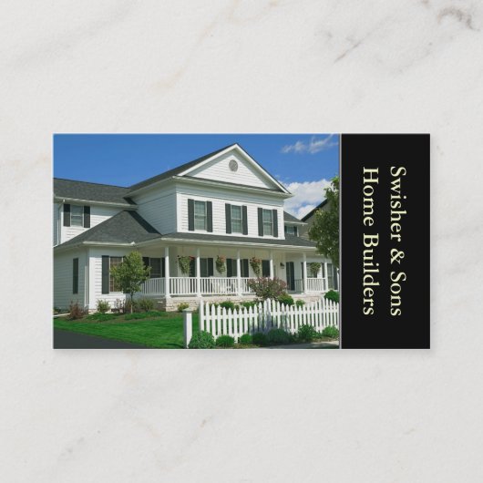 Zuhause Builder Visitenkarte (Vorderseite)