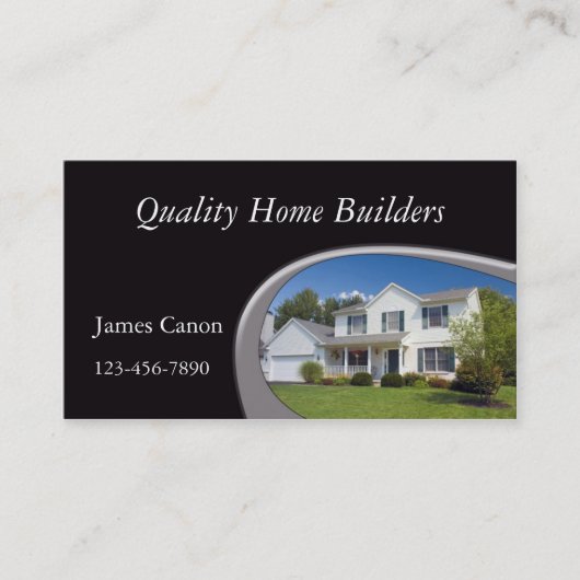 Zuhause Builder Visitenkarte (Vorderseite)
