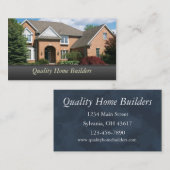 Zuhause Builder Visitenkarte (Vorne/Hinten)