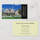 Zuhause Builder Visitenkarte (Vorne/Hinten)
