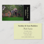 Zuhause Builder Visitenkarte (Vorne/Hinten)