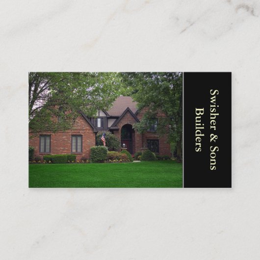 Zuhause Builder Visitenkarte (Vorderseite)