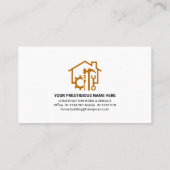 Zuhause-Bulb-Stecker für Holz Visitenkarte (Rückseite)