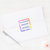 Zuhause Business Network WIFI-Kennwortinformatione Quadratischer Aufkleber (Umschlag)