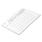 Zuhause Cake Business Order Tracking-Formular Notizblock (angewinkelt)