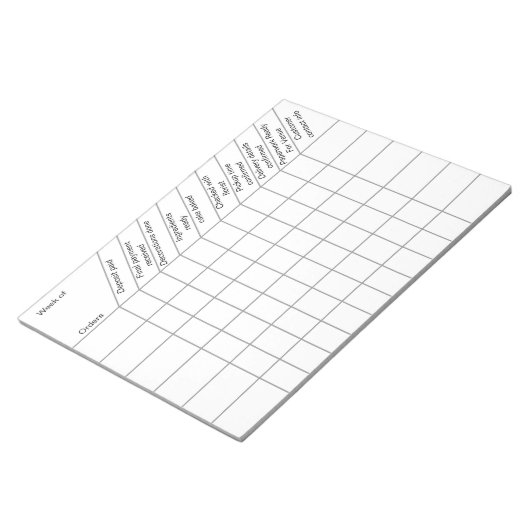Zuhause Cake Business Order Tracking-Formular Notizblock (angewinkelt)
