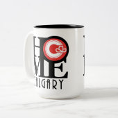 ZUHAUSE Calgary 15oz (Stadtflagge) Zweifarbige Tasse (Vorderseite Links)