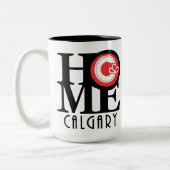 ZUHAUSE Calgary 15oz (Stadtflagge) Zweifarbige Tasse (Links)