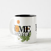 ZUHAUSE California Poppies 11oz Zweifarbige Tasse (Vorderseite Links)