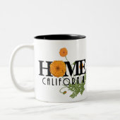 ZUHAUSE California Poppies 11oz Zweifarbige Tasse (Links)