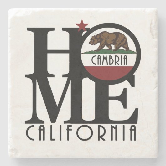 ZUHAUSE Cambria California Steinuntersetzer (Vorderseite)