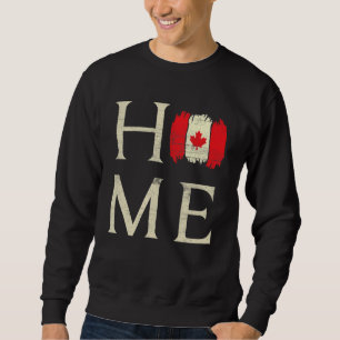 Zuhause Canada Day Maple Proud kanadische Flagge K Sweatshirt