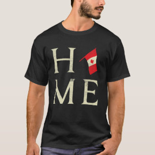 Zuhause Canada Day Maple Proud Kanadische Flagge K T-Shirt