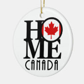 ZUHAUSE Canada-Ornament Keramik Ornament (Links)