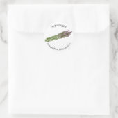 Zuhause Canning Business Asparagus Food Label Runder Aufkleber (Tasche)
