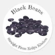 Zuhause Canning Business Black Beans Food Label
