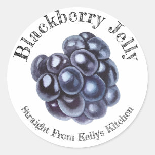 Zuhause Canning Business BlackBerry Jelly Food Lab Runder Aufkleber