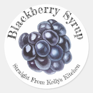 Zuhause Canning Business BlackBerry Sirup Food Lab Runder Aufkleber