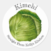 Zuhause Canning Business Cabbage Kimchi Food Label