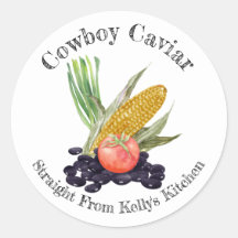 Zuhause Canning Business Cowboy Caviar Food Label