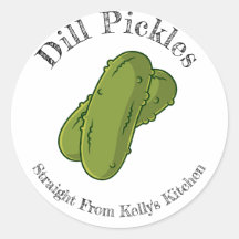 Zuhause Canning Business Dill Pickles Food Label