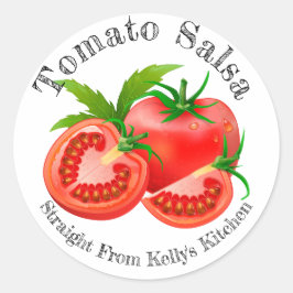 Zuhause Canning Business Tomato Salsa Food Label Runder Aufkleber