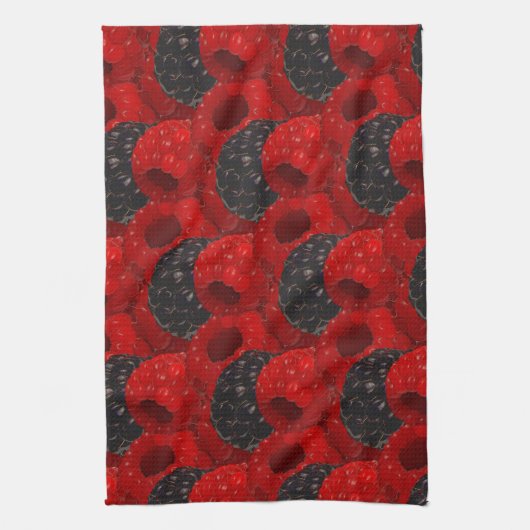 Zuhause Canning Frucht Theme Mixed Berries Muster Geschirrtuch (Vertikal)