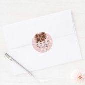 Zuhause Canning Labels - mit Sonnenblumen Runder Aufkleber (Umschlag)
